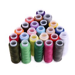 UltimaFio(TM) Polyester Embroidery Sewing Machine Threads 24Pcs 200 Yard Hand Sewing Threads Cra ...