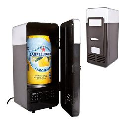 Genmine Mini USB Fridge Portable USB Beer Beverage Drink Cans Cooler/Warmer Refrigerator For Lap ...