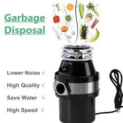 JAXPETY Kitchen Food Waste Garbage Disposal Continuous Feed Home w/Plug 4100 RPM