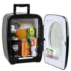 SMETA 12V Refrigerator Freightliner Cascadia Mini Fridge with Glass Door Truck Beverage Cooler O ...