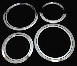 Range Top Trim Ring Set For General Electric, 2 of WB31X5013 & 2 of WB31X5014