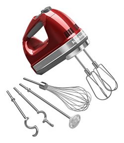 KitchenAid KHM926CA 9-Speed Digital Hand Mixer with Turbo Beater II Accessories and Pro Whisk &# ...