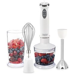 Hand Blender,THZY 6 speed 400W Powerful 4-in-1 Stainless Immersion Blender with Hand Blender Sti ...