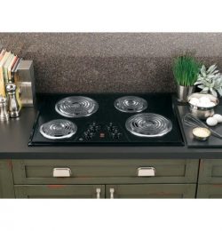 30″ Coil Electric Cooktop with Four Heating Elements & Upfront Controls