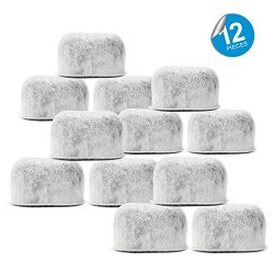 Pack of 12 Replacement Charcoal Water Filters for Cuisinart Coffee Machines By Housewares Solutions