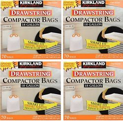 Kirkland Compactor Bags, 18 Gallon kmDoii, 4Pack (70 ct)