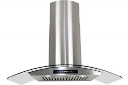 Golden Vantage Stainless Steel 30″ Euro Style Wall Mount Range Hood Led Screen Touch Control