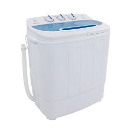 ROVSUN Portable Washing Machine with Twin Tub,Wash 8LBS+Spin 5LBS Capacity Electric Compact Mini ...