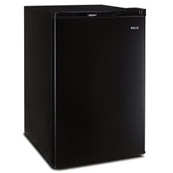 Della Compact Freezer Upright Single Reversible Door, 3.0 Cubic Feet (Black)