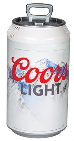 Koolatron CL06 Coors Light Mini Can 12-V Car Fridge, White
