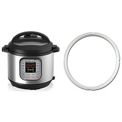 Instant Pot DUO60 6 Qt 7-in-1 Multi-Use Programmable Pressure Cooker & Sealing Ring (Ship se ...