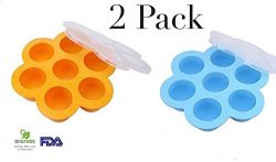 2 Pack Egg Bite Instant Pot pressure cooker accessories 5 6 8 quart silicone food mold with snap ...