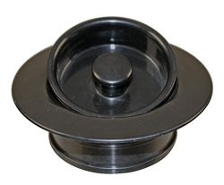 Westbrass Universal Replacement Disposal Flange and Stopper, Matte Black, D2091-54