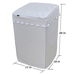 [Mr.You]Washing Machine Cover Waterproof For top-loading washer/dryer protector Fit for portable ...