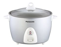 Panasonic SR-G10FGL (5-Cup Uncooked) Heavy Duty Automatic Rice Cooker with Steaming Basket, Silver