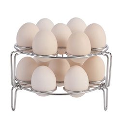 Aozita Stackable Egg Steamer Rack Trivet for Instant Pot Accessories – Fits Instant Pot 5, ...