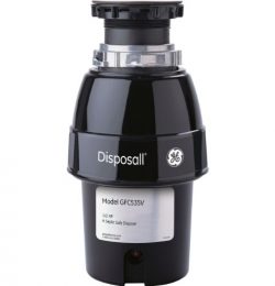 GE GFC535V .5 Horsepower Deluxe Continuous Feed Disposal Food Waste Disposer with Power Cord att ...