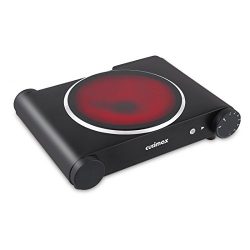 Cusimax Stainless Single Burner,Portable Ceramic Infrared Cooktop ,CMIP-B120,Black