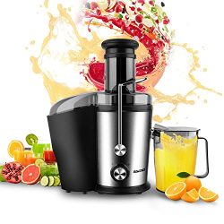 SOWTECH 800W Juice Extractor with Multiple Setting Fruit and Vegetable Centrifugal Juicer Dual S ...