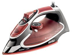 Eureka Razor Powerful Steam Burst Super-Hot 1500 Watt Steam Iron Marsala Pouch Included+ Ironing ...