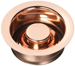 Jaclo 2815-PCU Garbage Disposal Flange with Stopper, Polished Copper