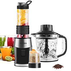 High-Speed Smoothie Blender/Food Processor, Fochea Multi-Function Kitchen System (Mixer, Chopper ...