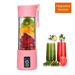 Portable 6 Blades in 3D Juicer Cup,Updated Version Rechargeable Juice Blender Magnetic Secure Sw ...