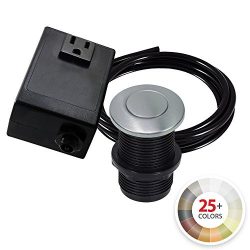 NORTHSTAR DECOR AS010 Single Outlet Garbage Disposal Air Switch Kit. Available in 20+ Finishes M ...