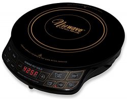 NuWave PIC Gold 1500W Portable Induction Cooktop Countertop Burner, Gold