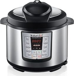 Instant Pot IP-LUX60 6-in-1 Programmable Pressure Cooker, 6Qt/1000W, Stainless Steel Cooking Pot ...