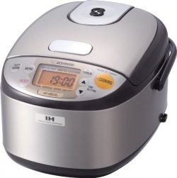 Zojirushi NP-GBC05-XT Induction Heating System Rice Cooker and Warmer, Stainless Dark Brown