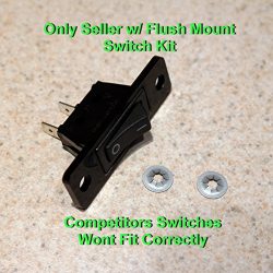 Aftermarket Replacement Jenn Air Cooktop / Stove Fan Switch – 2 Wires (Black)