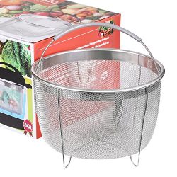 Aozita Steamer Basket for Instant Pot Accessories 8 Qt – Stainless Steel Steam Insert with ...