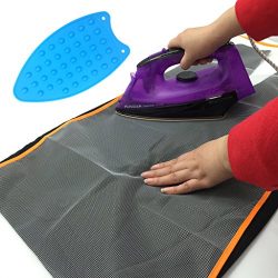 2-Pack Passionier Protective Ironing Scorch Saving Mesh Pressing Pad Cloth includes a Silicone I ...