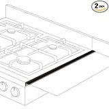 Stovetop Extender SE24BLA Oven Gap Guard (Pack of 2)