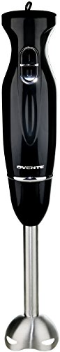 Ovente Multi-Purpose Immersion Hand Blender, 300-Watt Hand Mixer, 2 Speeds, Brushed Stainless St ...