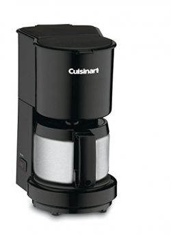 Cuisinart DCC-450BK 4-Cup Coffeemaker with Stainless-Steel Carafe, Black