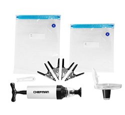 Chefman Sous Vide Bag & Vacuum Set – Great for Freezer Food Storage & Use w/ Preci ...