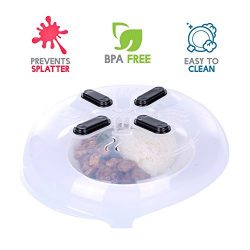 Magnetic Microwave Cover-Splatter Guard / Lid By CG Well-Being– Food Lid-Steam Vent For Stainles ...