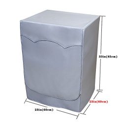 [Mr.You]Fabrics Upgrade Washing Machine Cover Waterproof Home Sunscreen Laundry Silver Coating F ...