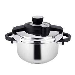 Z&L Stainless Steel Pressure Cooker,6 Qt Pressure Cooker with Dishwasher Safe PTFE PFOA and  ...