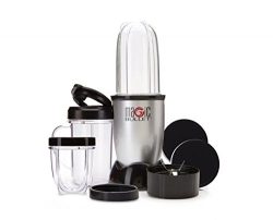 Magic Bullet Blender, Small, Silver, 11 Piece Set