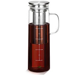 BTäT – Cold Brew Coffee Maker, 1.5 Quart, Iced Coffee Maker, Iced Coffee Pitcher, Glass Ca ...