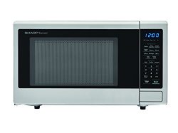 Sharp Microwaves ZSMC1132CS Sharp 1,000W Countertop Microwave Oven, 1.1 Cubic Foot, Stainless Steel