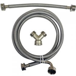 CERTIFIED APPLIANCE STMKIT1 Braided Steam Dryer Installation Kit, Stainless Steel