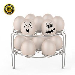 Egg Steaming Rack Stainless Steel Egg Cooker Stand Set Multifunctional Stackable Egg Skelter for ...