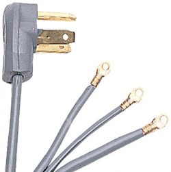 Certified Appliance 90-1024 3-Wire Dryer Cord, 6-Foot, 30A