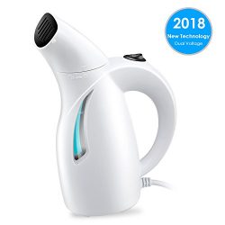 Steamers for Clothes, Updated Dual Voltage Travel Steamer with High/Low Mist Mode, Fast-Heat Clo ...