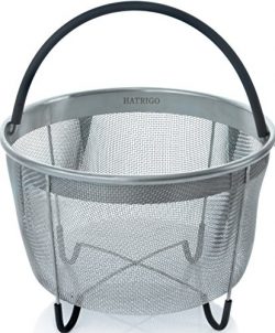 Hatrigo Instant Pot Accessories 3 qt Steamer Basket [6qt 8qt available], Fits InstaPot Pressure  ...