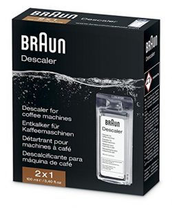 Braun BRSC003 2 x 100ml Ecodecalk Descaler for Coffee Machines, White